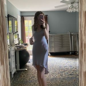 gray catherine gee silk dress